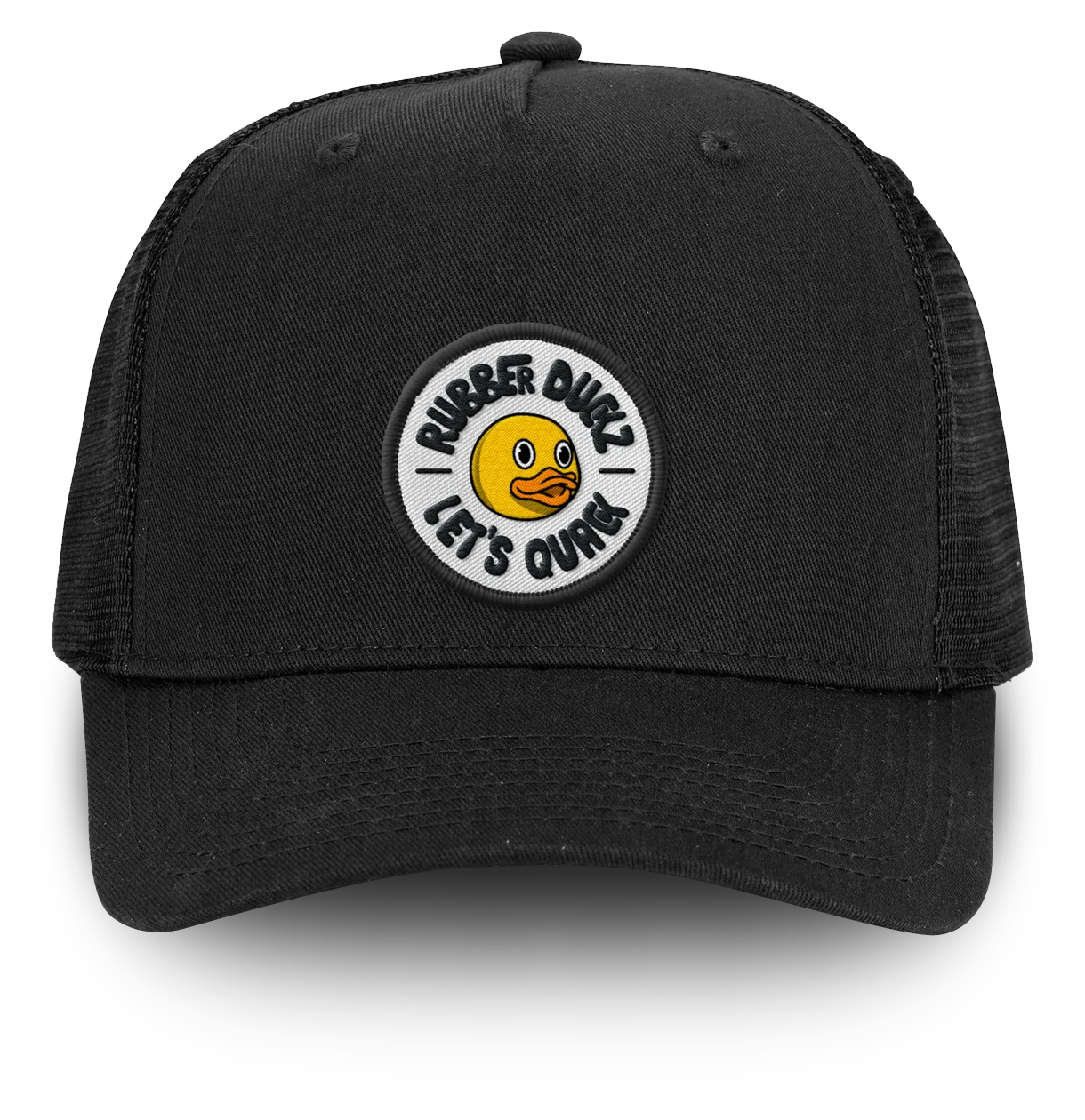Original Genesis cap with the Let’s Quack patch