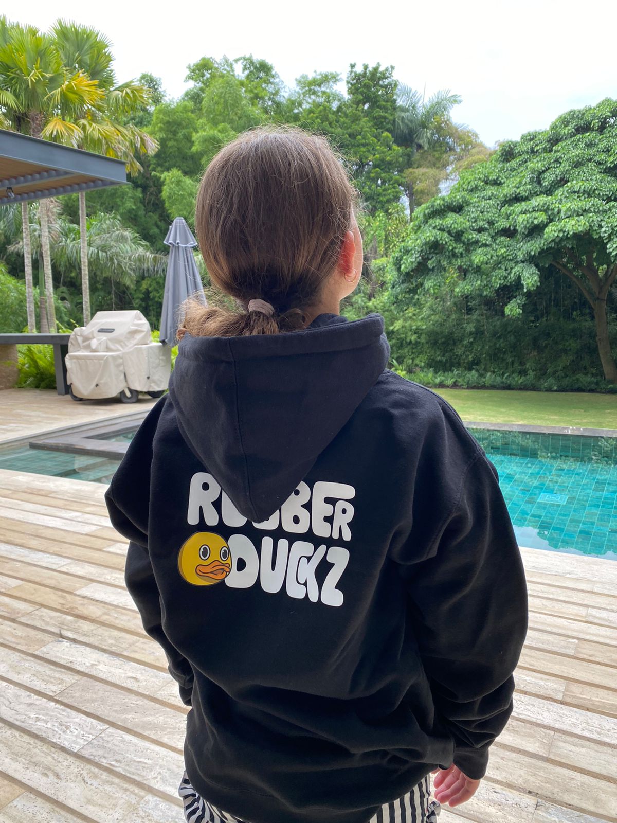 Taking the Genesis hoodie outside