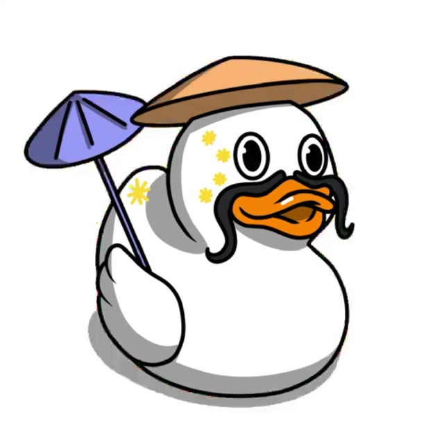 Pato Chino Blanco · completed drawing