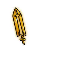 Golden Halo Sword trait artwork