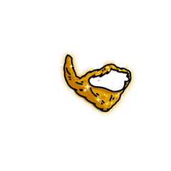 Golden Full Chin Beard trait artwork